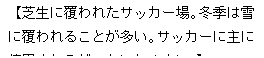 eLXg {bNX: yŐɕꂽTbJ[B~G͐ɕ邱ƂBTbJ[ɎɎgp邪CƂɂLBz